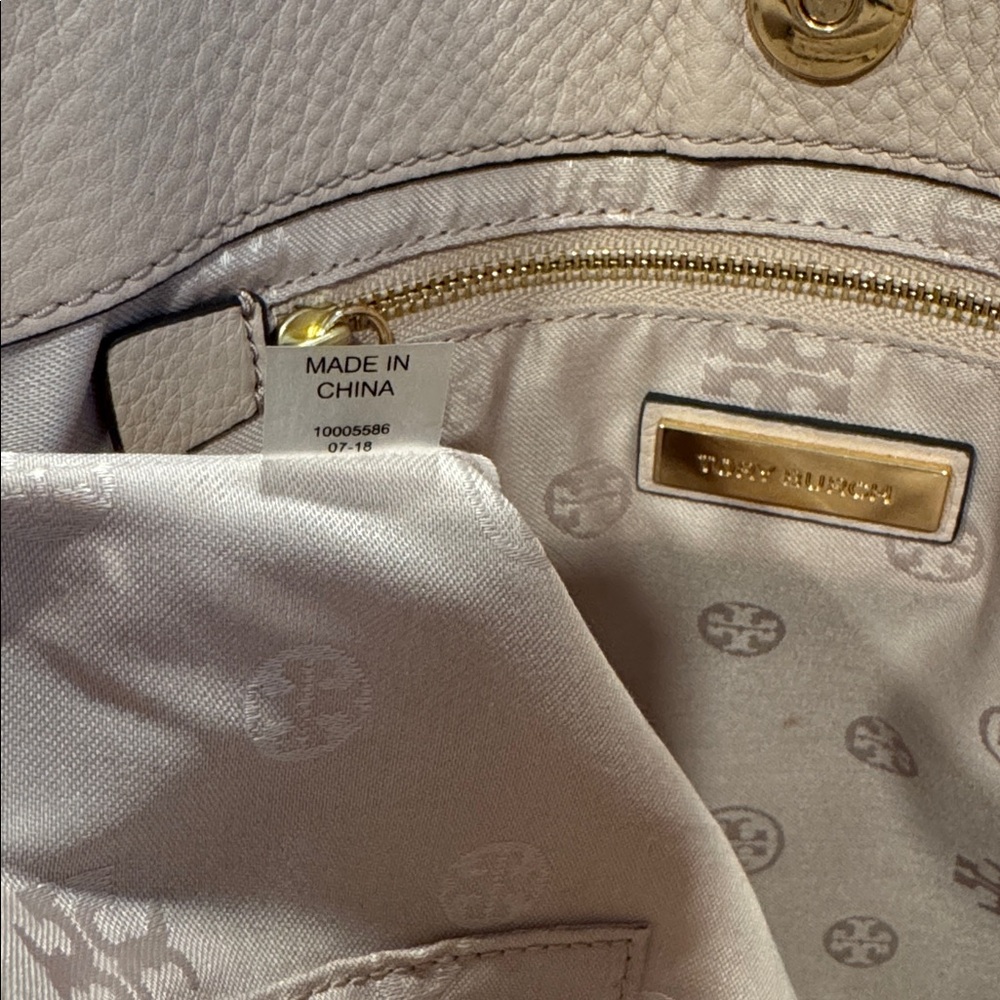 Tory Burch Marsden Swingpack Pink Blush Leather Gold Chain Convertible Crossbody - Picture 8 of 17